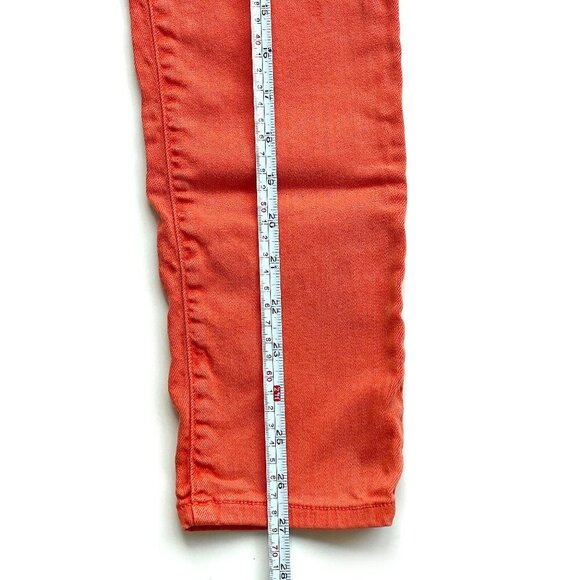Gap Womens Stretchy Skinny Ankle Legging Jeans Size 6 Orange - Picture 12 of 13